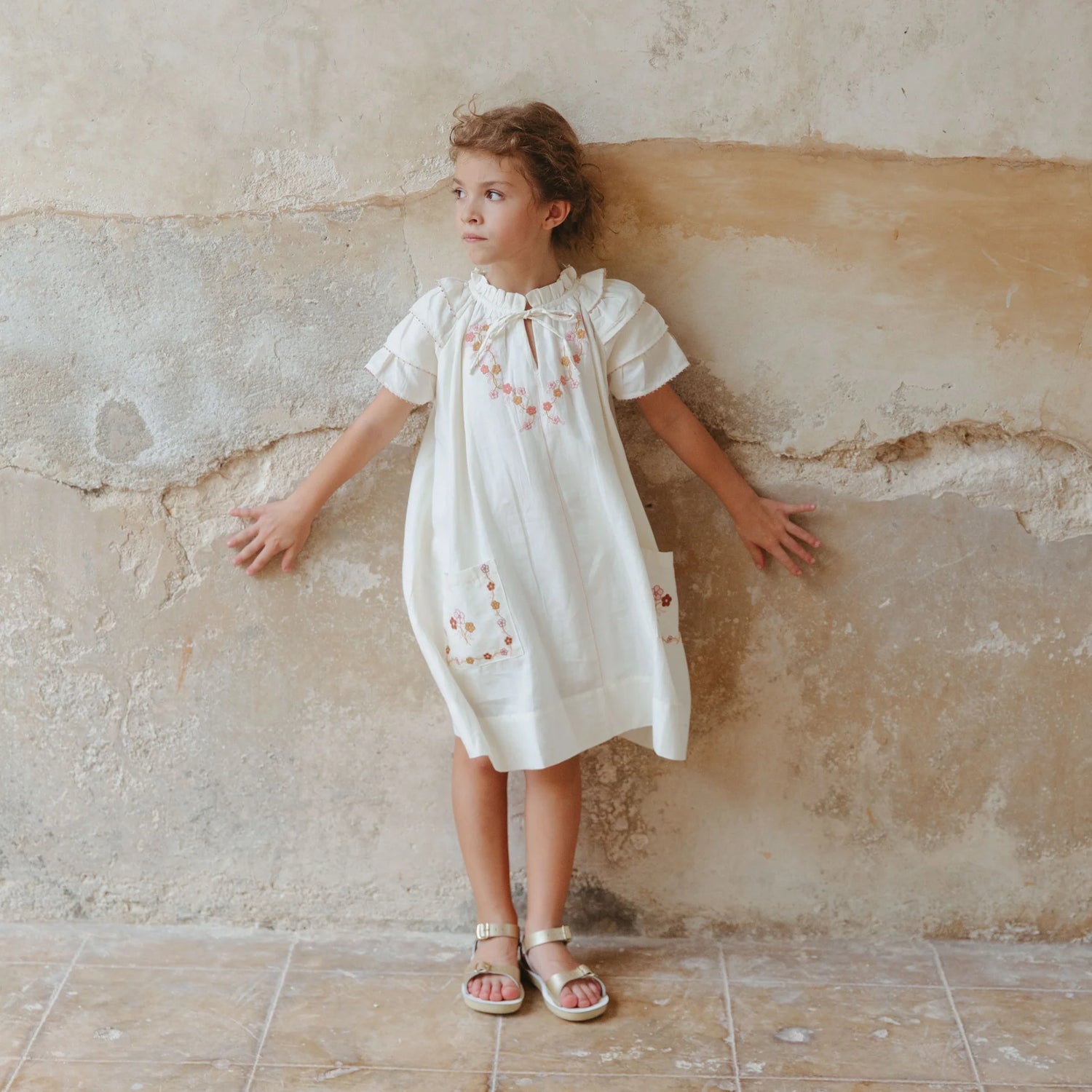 Lali Kids Antique White Linnea Dress