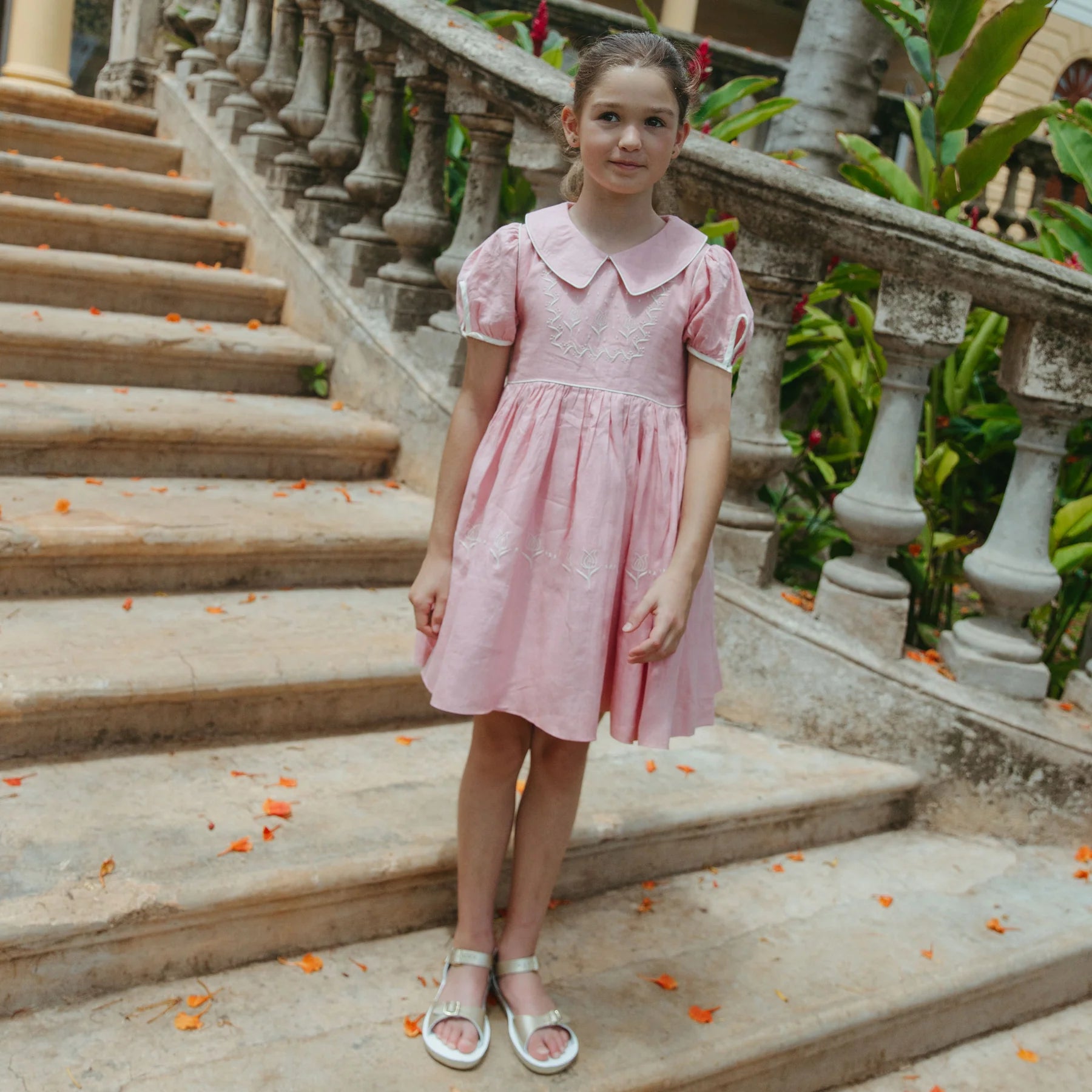 Lali Kids Peony Pink Maragold Dress