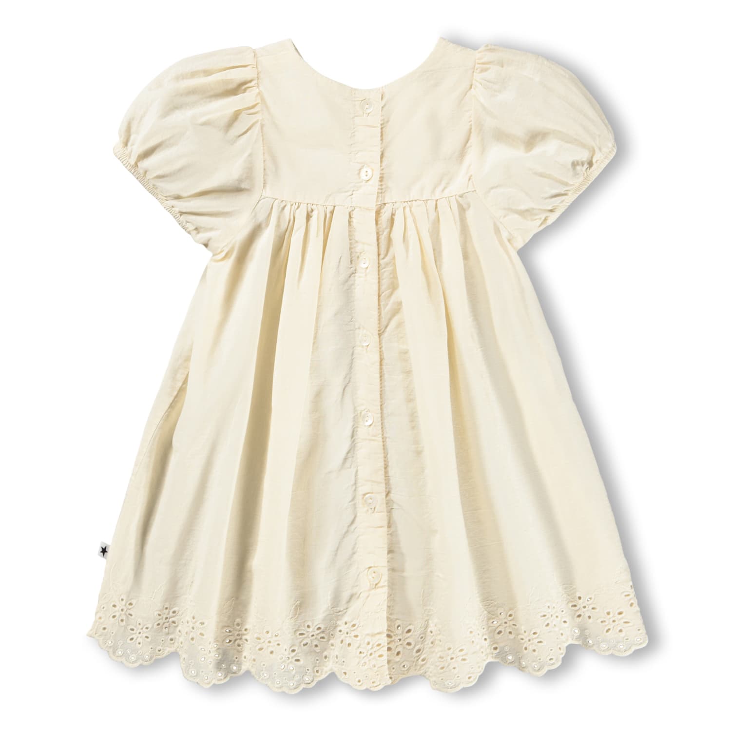 Molo Baby Pearled Ivory Dress