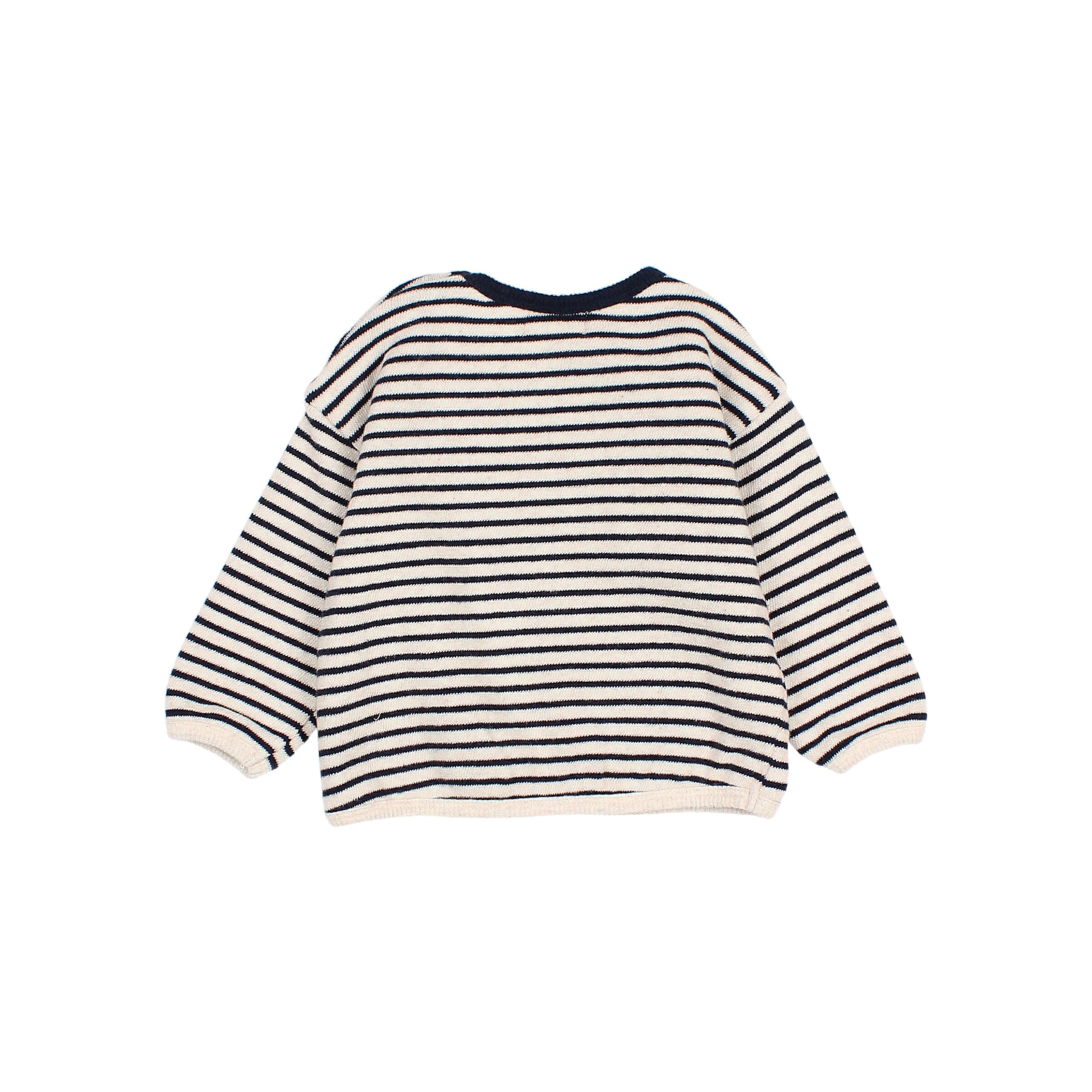 Buho Baby Navy Soft Stripes Sweatshirt