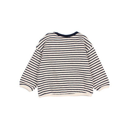 Buho Baby Navy Soft Stripes Sweatshirt