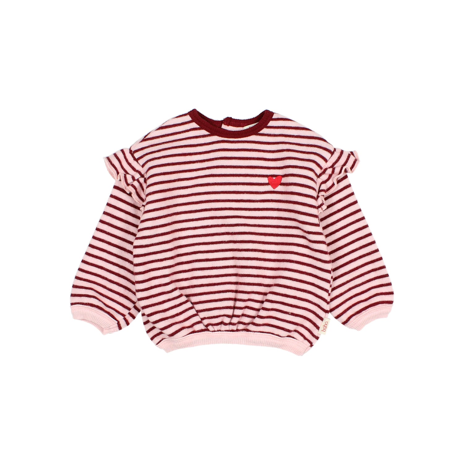 Buho Baby Pomegranate Soft Stripes Girly Sweatshirt
