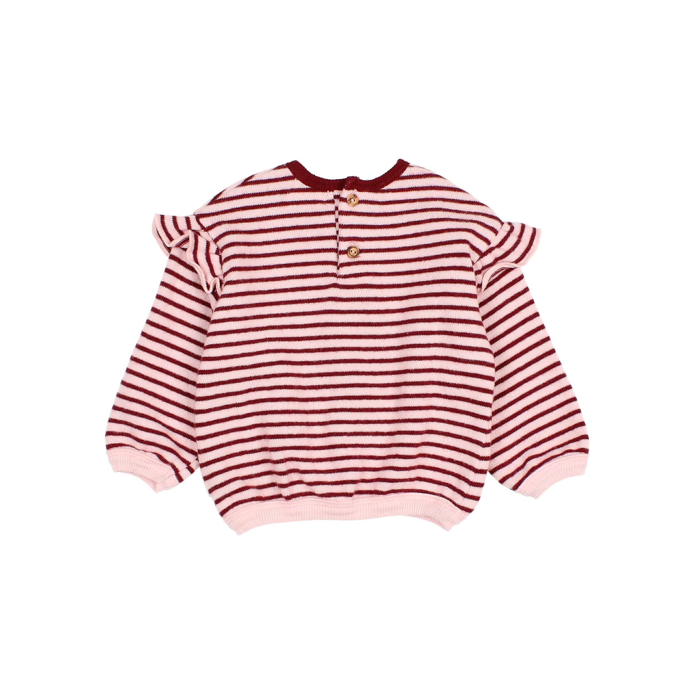 Buho Baby Pomegranate Soft Stripes Girly Sweatshirt