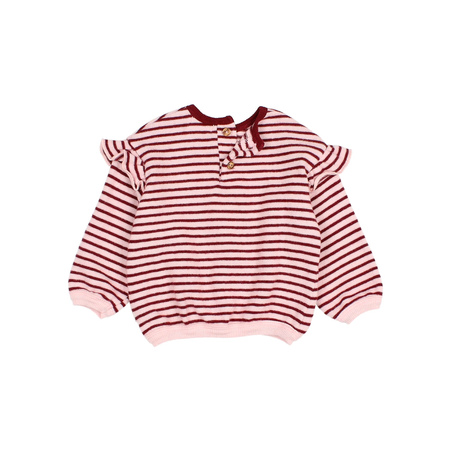 Buho Baby Pomegranate Soft Stripes Girly Sweatshirt