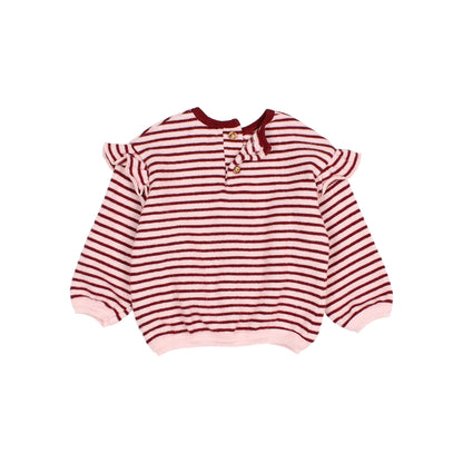 Buho Baby Pomegranate Soft Stripes Girly Sweatshirt