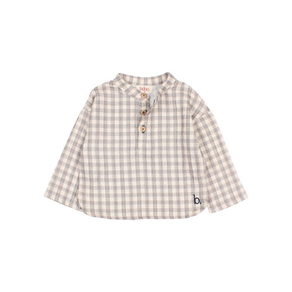 Buho Baby Grey Vichy Shirt