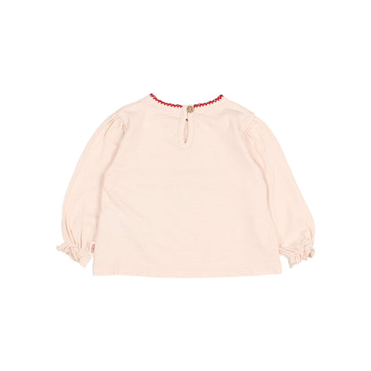 Buho Baby Cream Pink Cuore T-Shirt