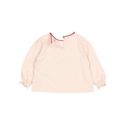 Buho Baby Cream Pink Cuore T-Shirt