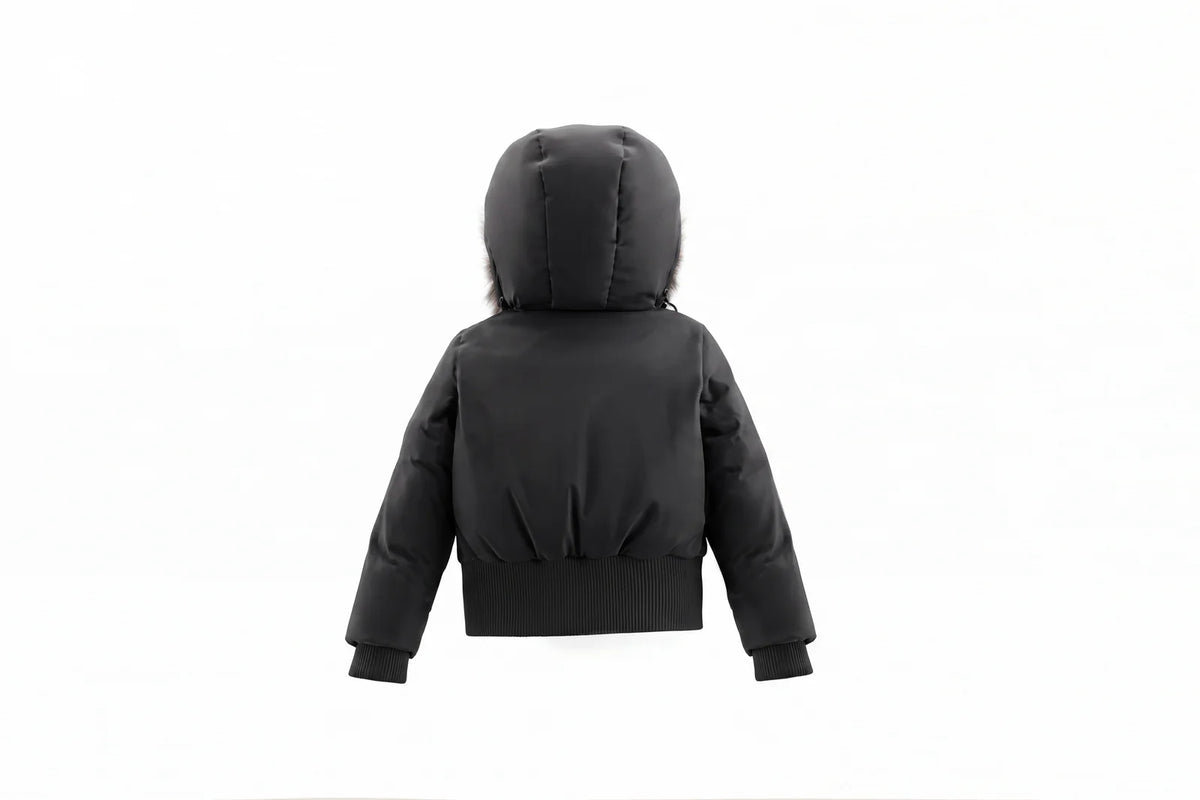 Pramie Black Poodle Bomber Jacket