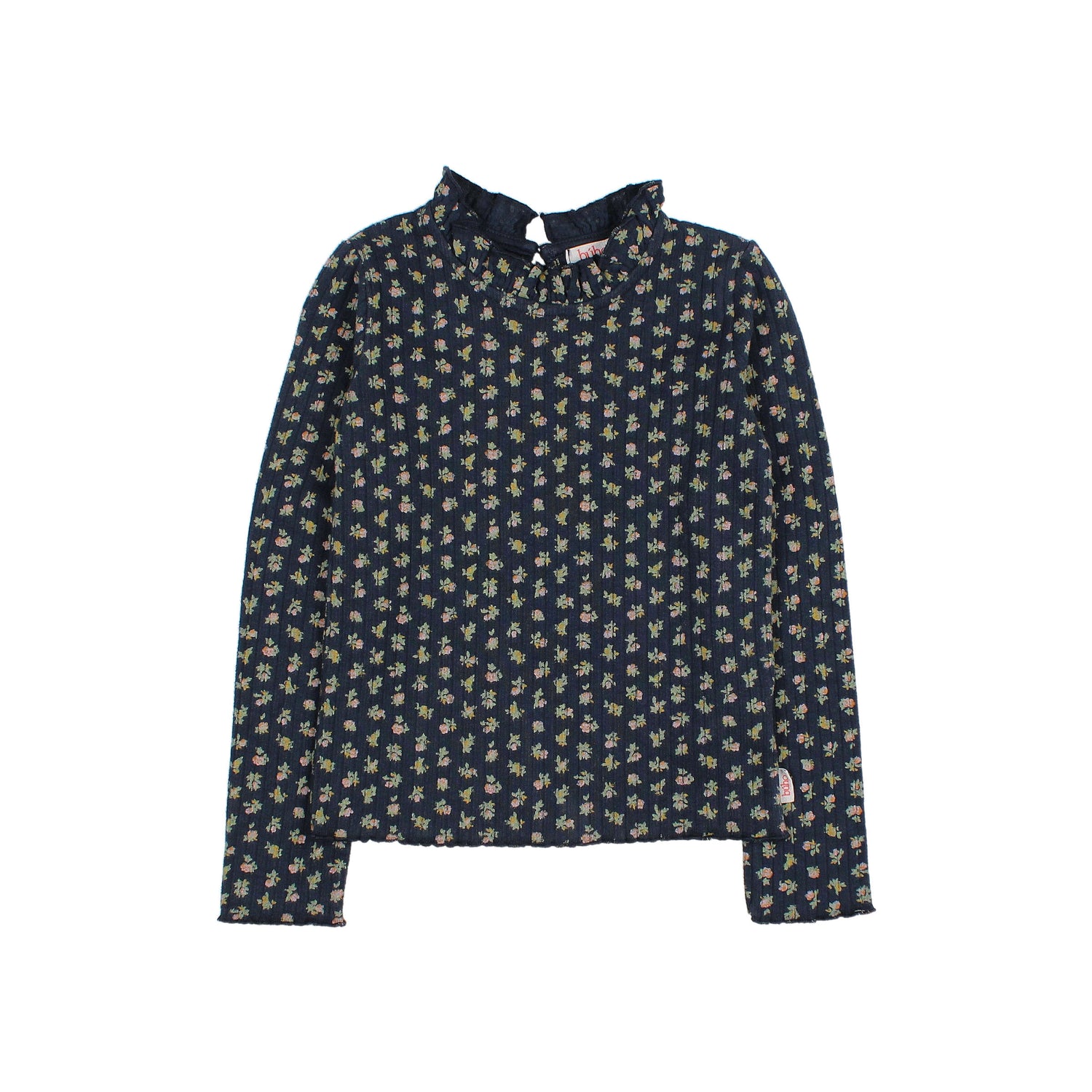 Buho Girls Navy Cottage Rib T-Shirt