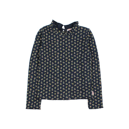 Buho Girls Navy Cottage Rib T-Shirt