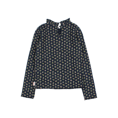 Buho Girls Navy Cottage Rib T-Shirt