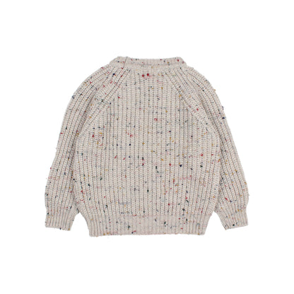 Buho Girls Pearl Grey Botonato Sweater