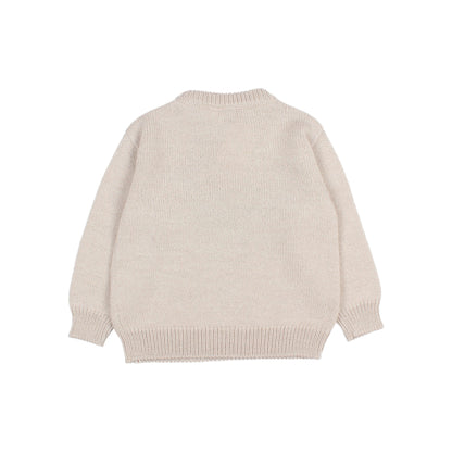 Buho Girls Natural Whale Sweater