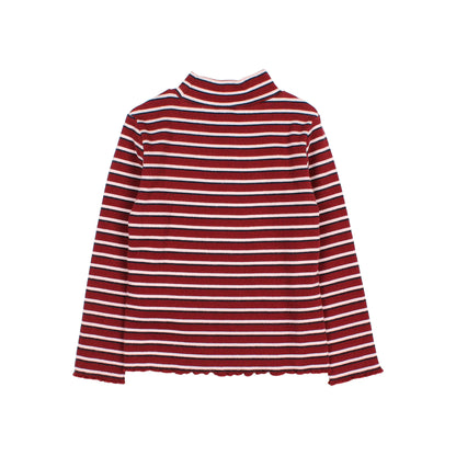 Buho Girls Pomegranate Fancy Stripes T-Shirt