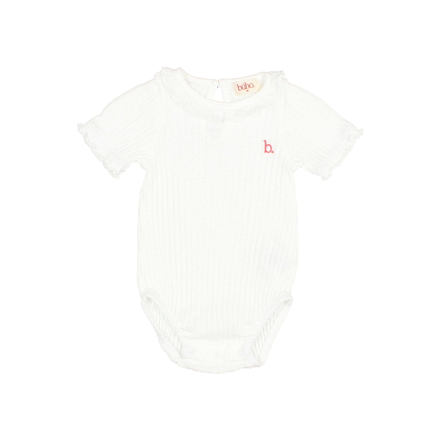 Buho White Rib Bodysuit
