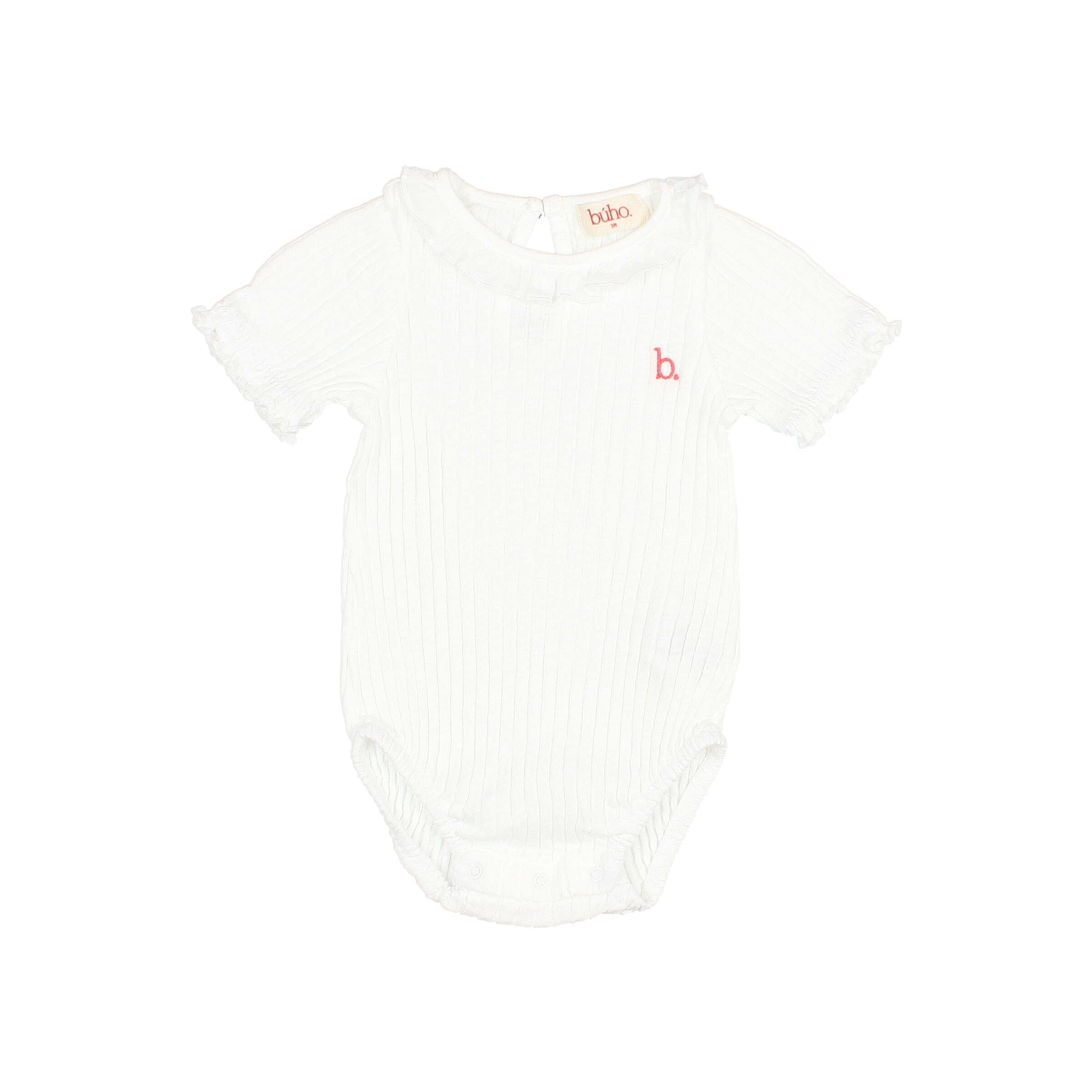 Buho White Rib Bodysuit