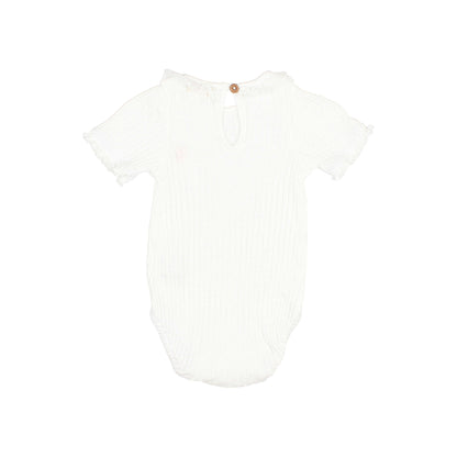 Buho White Rib Bodysuit
