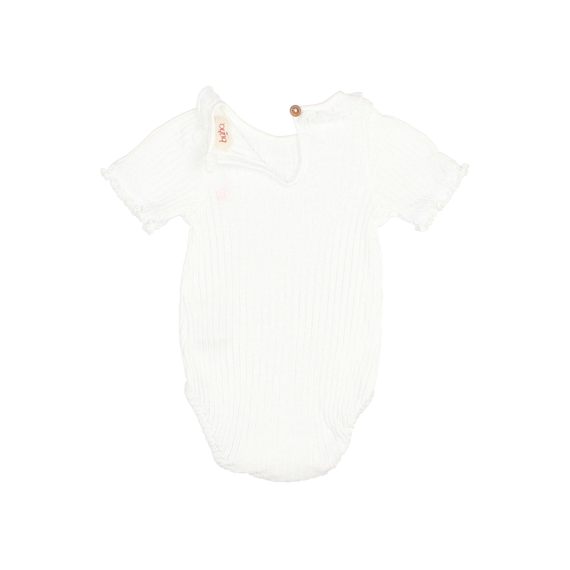 Buho White Rib Bodysuit