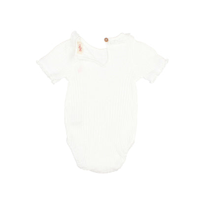 Buho White Rib Bodysuit