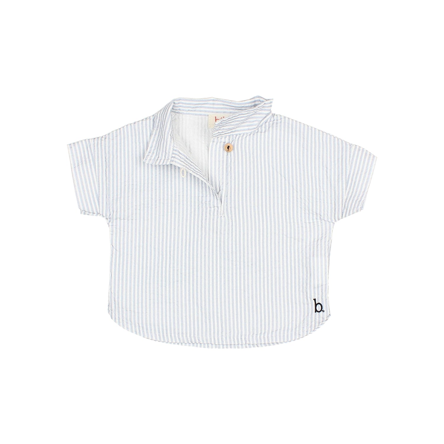 Buho Baby Sky Blue Striped Shirt