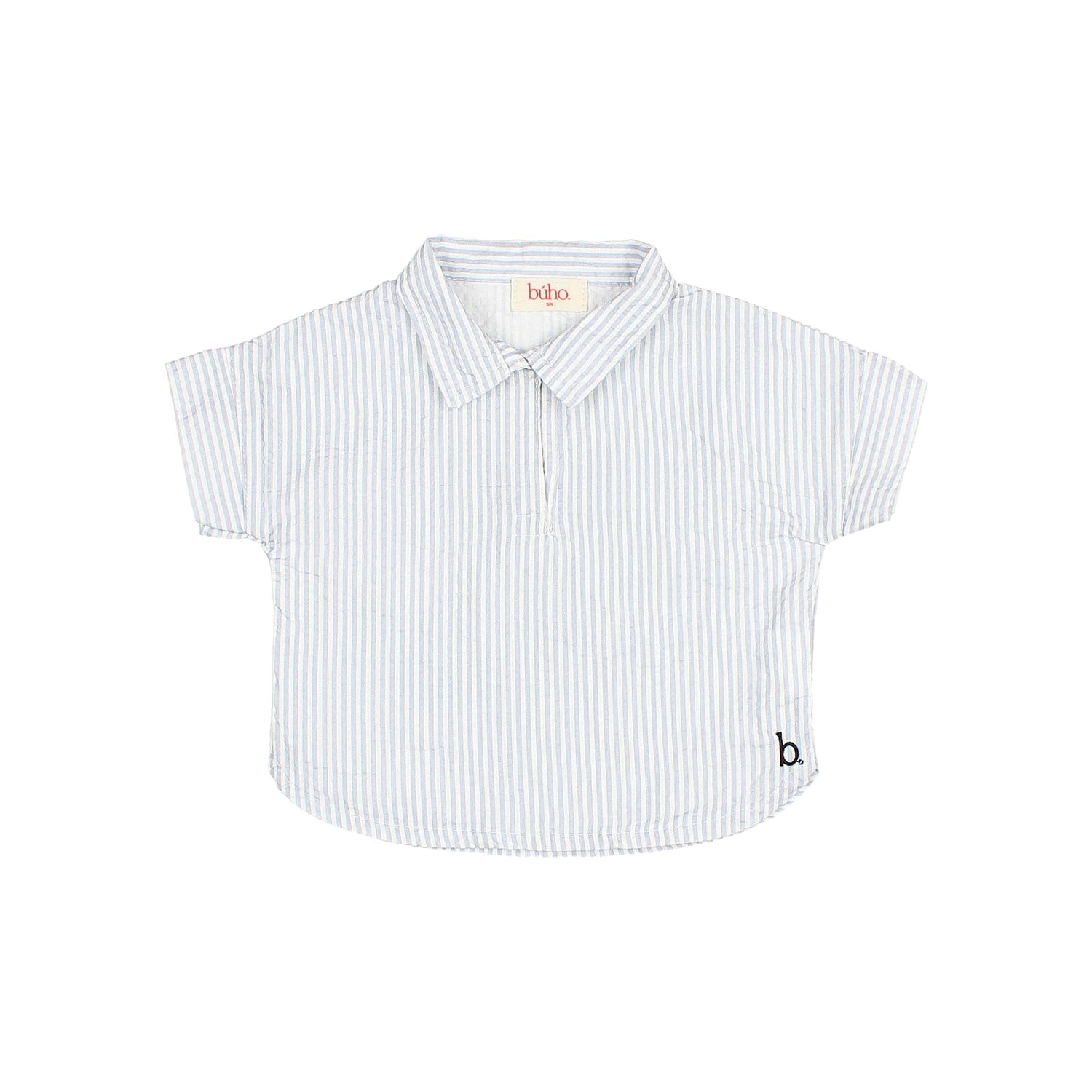 Buho Baby Sky Blue Striped Shirt