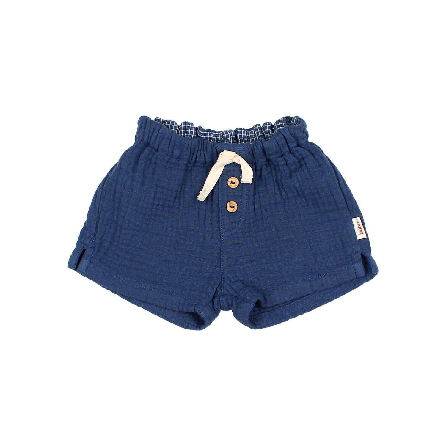 Buho Navy Muslin Shorts