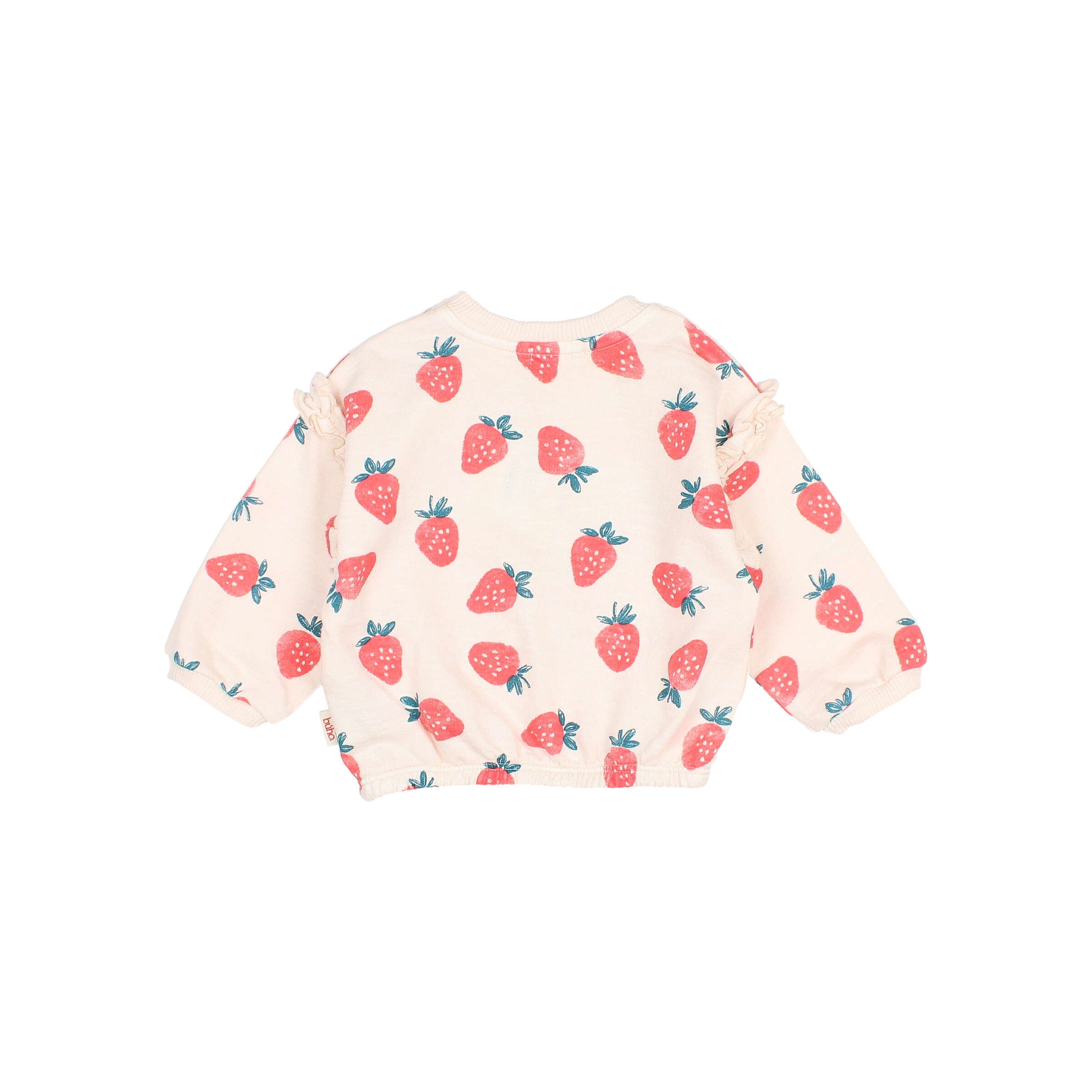 Buho Baby Cream Pink Strawberry Sweatshirt