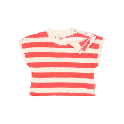 Buho Coral Terry Stripes T-Shirt