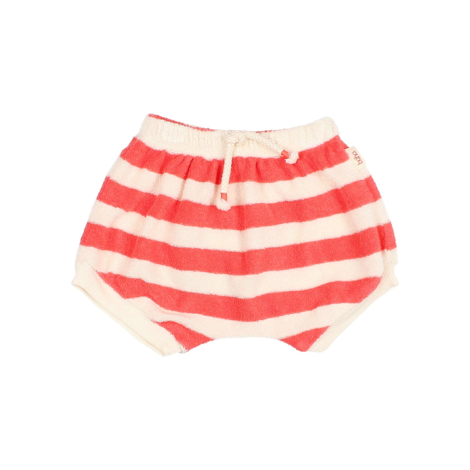 Buho Coral Terry Stripes Shorts
