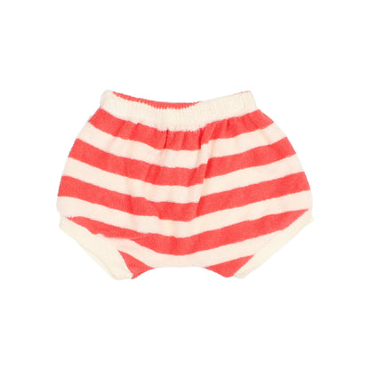 Buho Coral Terry Stripes Shorts