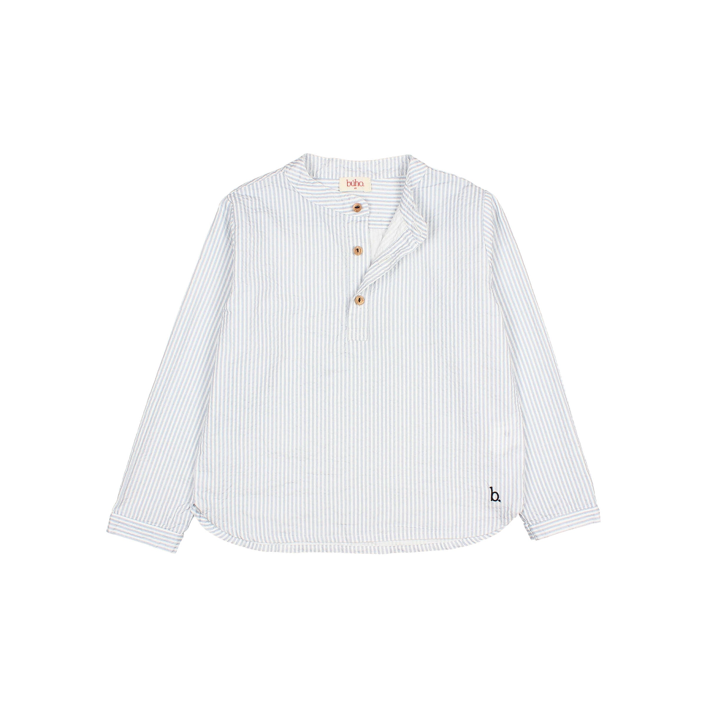 Buho Kids Sky Blue Striped Shirt