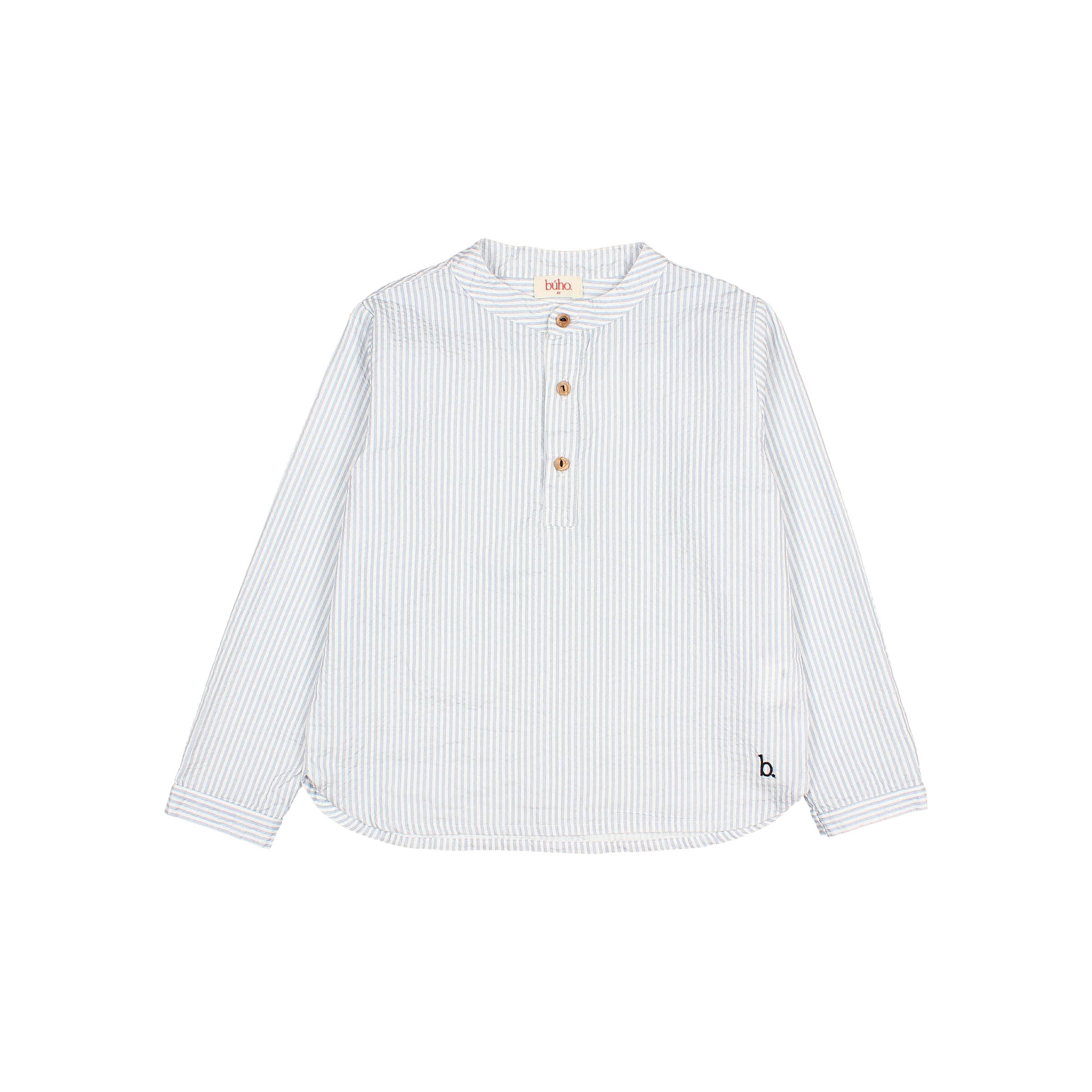 Buho Kids Sky Blue Striped Shirt