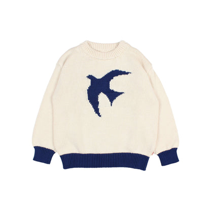 Buho Kids Ecru Bird Sweater