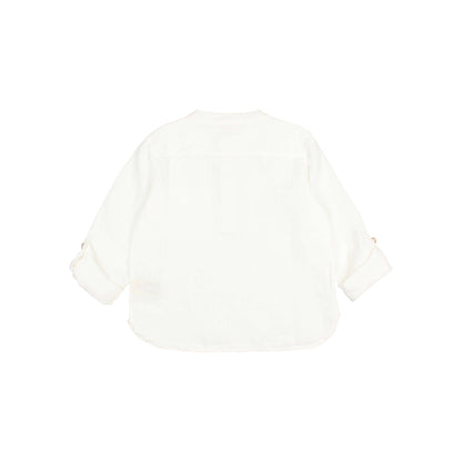 Buho White Linen Kurta