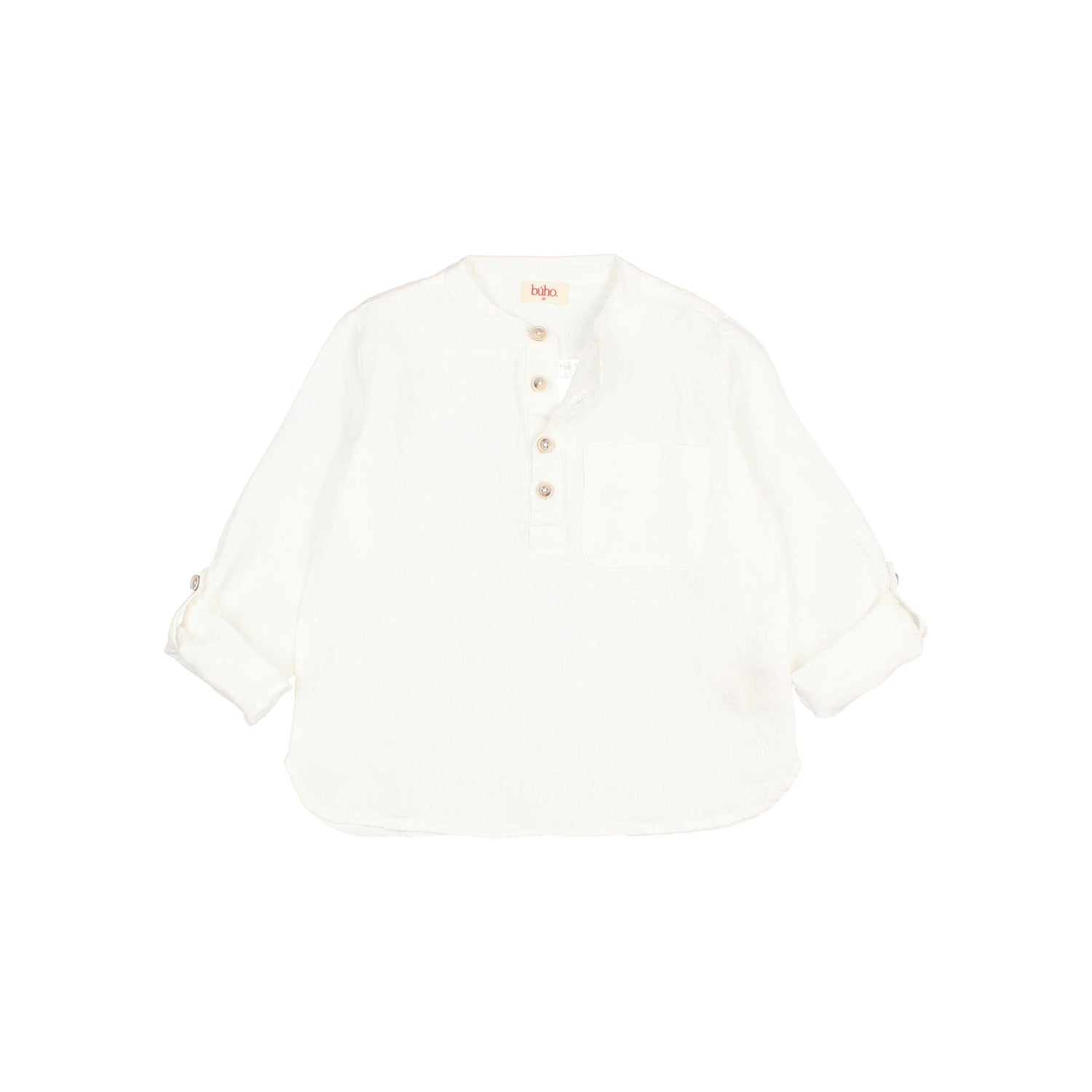 Buho White Linen Kurta