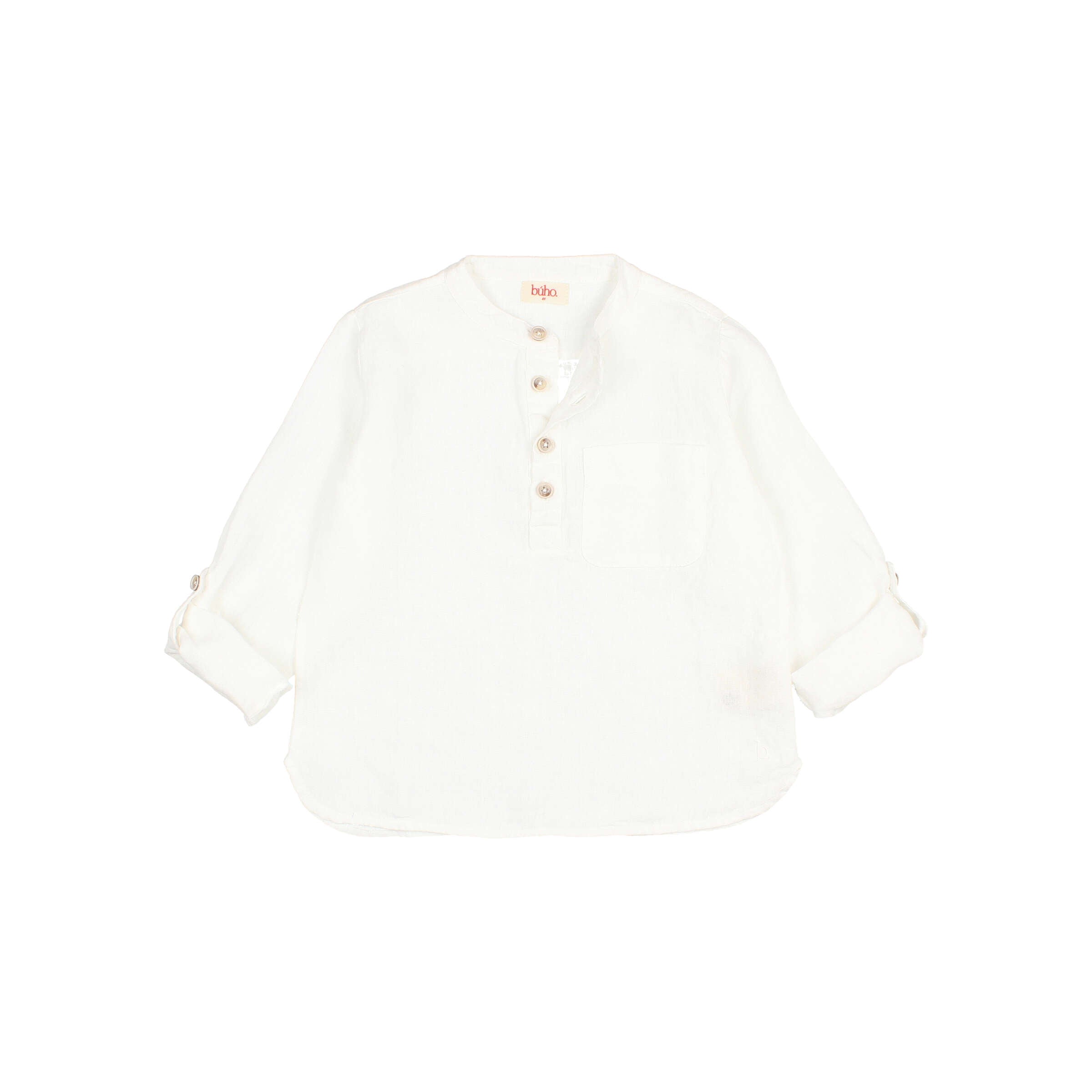 Buho White Linen Kurta