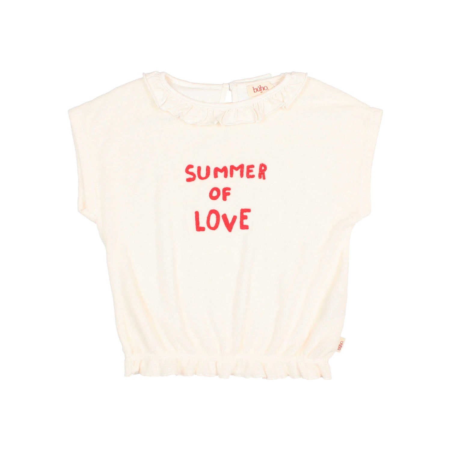 Buho Ecru Terry Girly T-Shirt