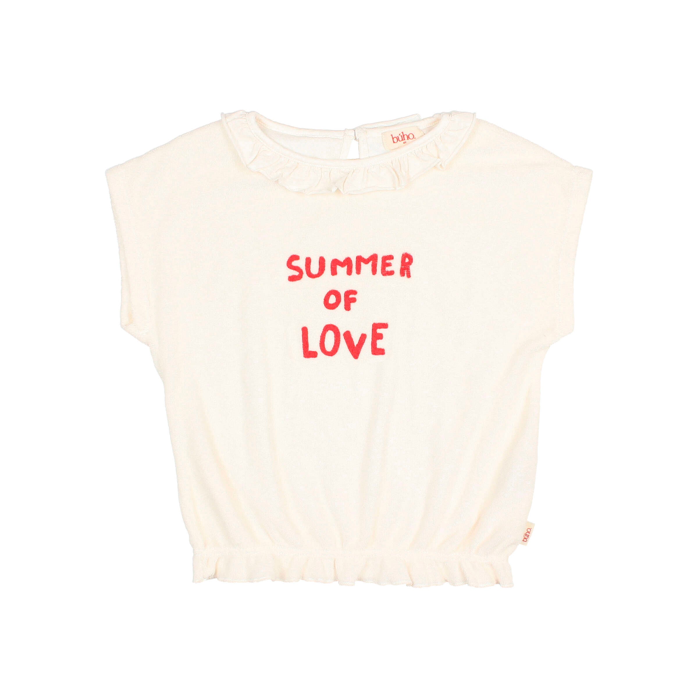 Buho Ecru Terry Girly T-Shirt