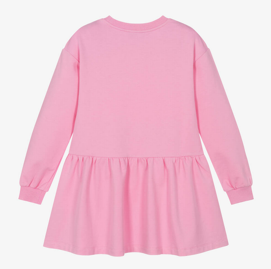 Moschino Pink with Small Heart Logo Dress