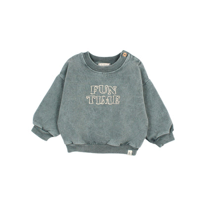 Buho Slate Green Fun Sweatshirt- Baby