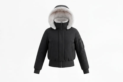 Pramie Black Poodle Bomber Jacket