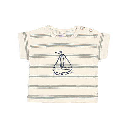 Buho Baby Boy Sage Green Beach T-Shirt