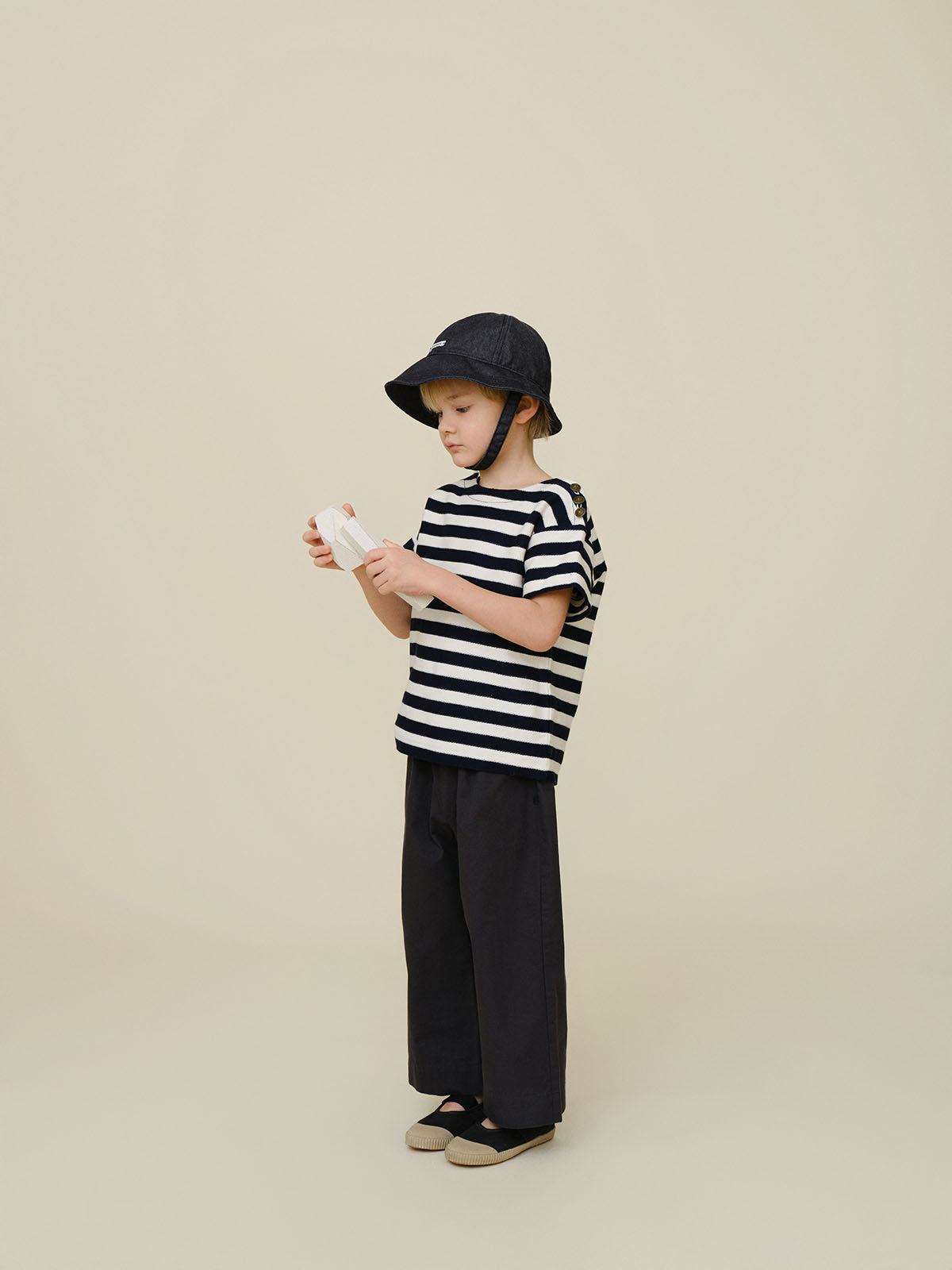 Bene Bene Marine Button T-Shirt