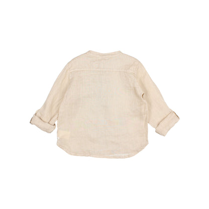 Buho Boys Sand Linen Kurta Shirt