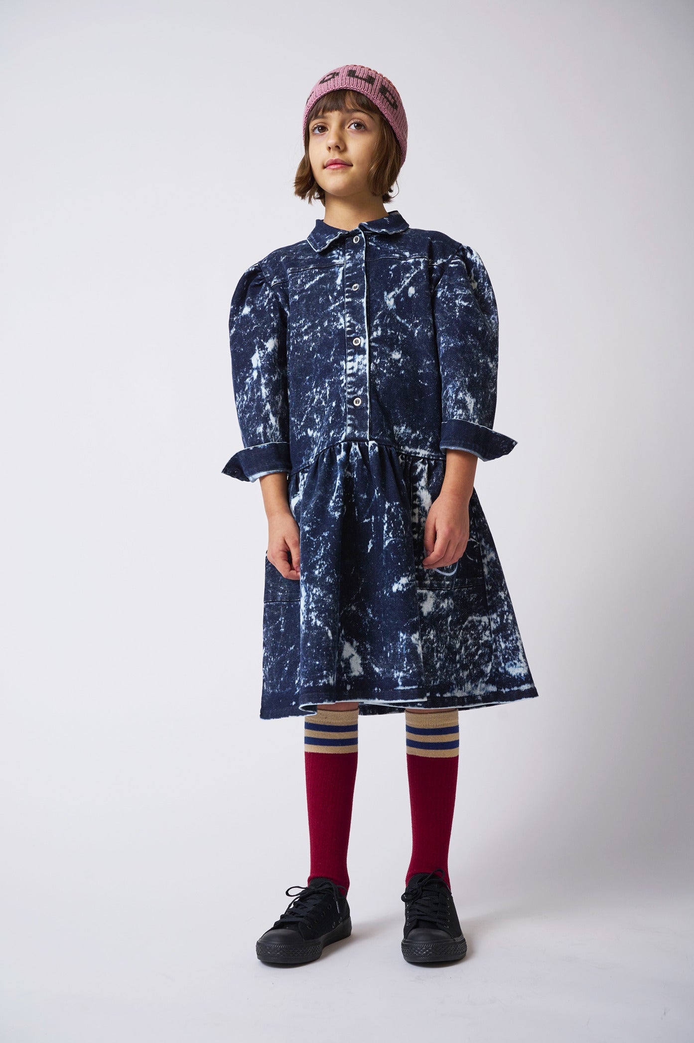 Loud Apparel Blue Washed Denim Hellebore Dress