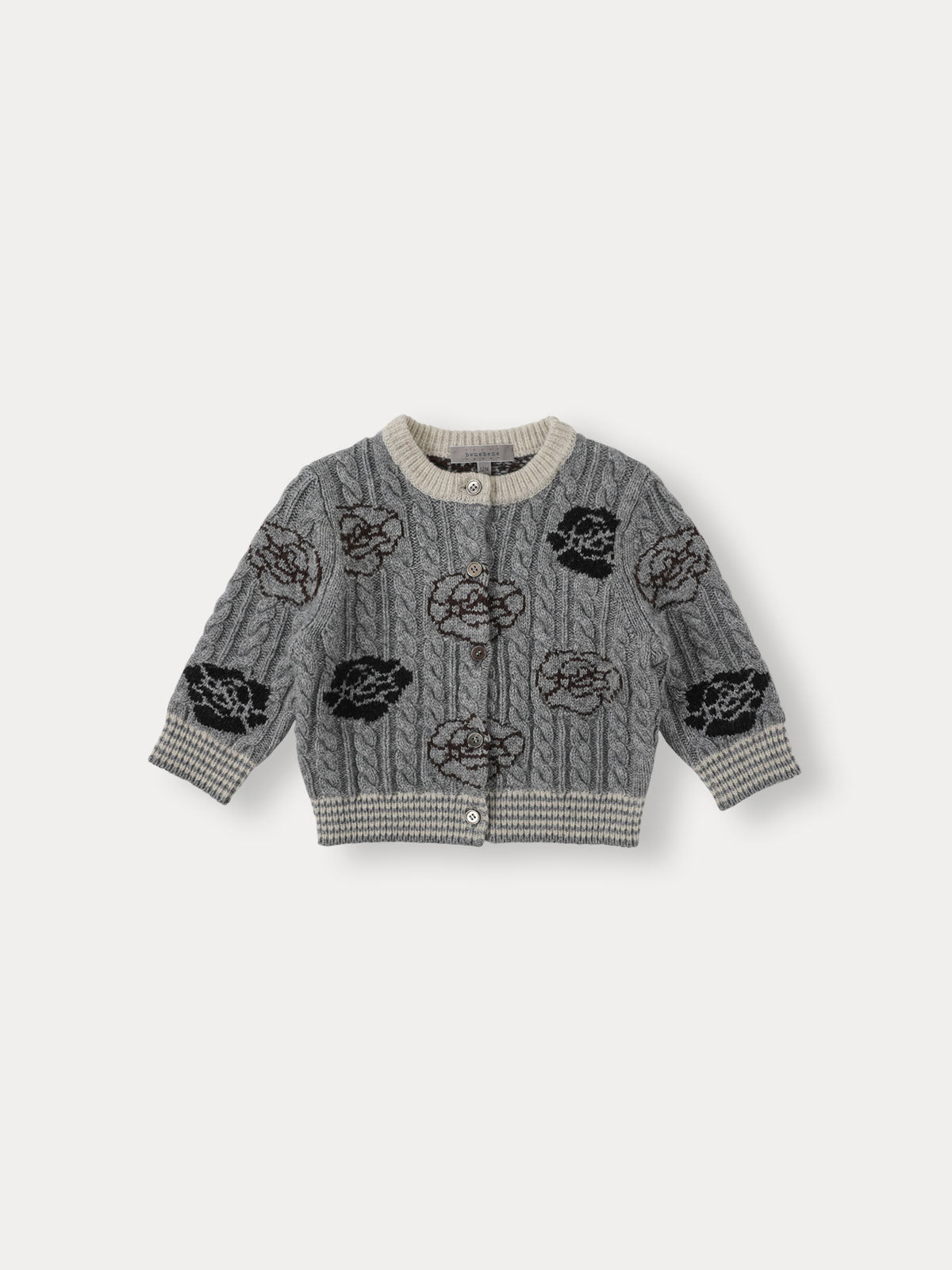 Bene Bene Baby Fleur Wool Knit Cardigan