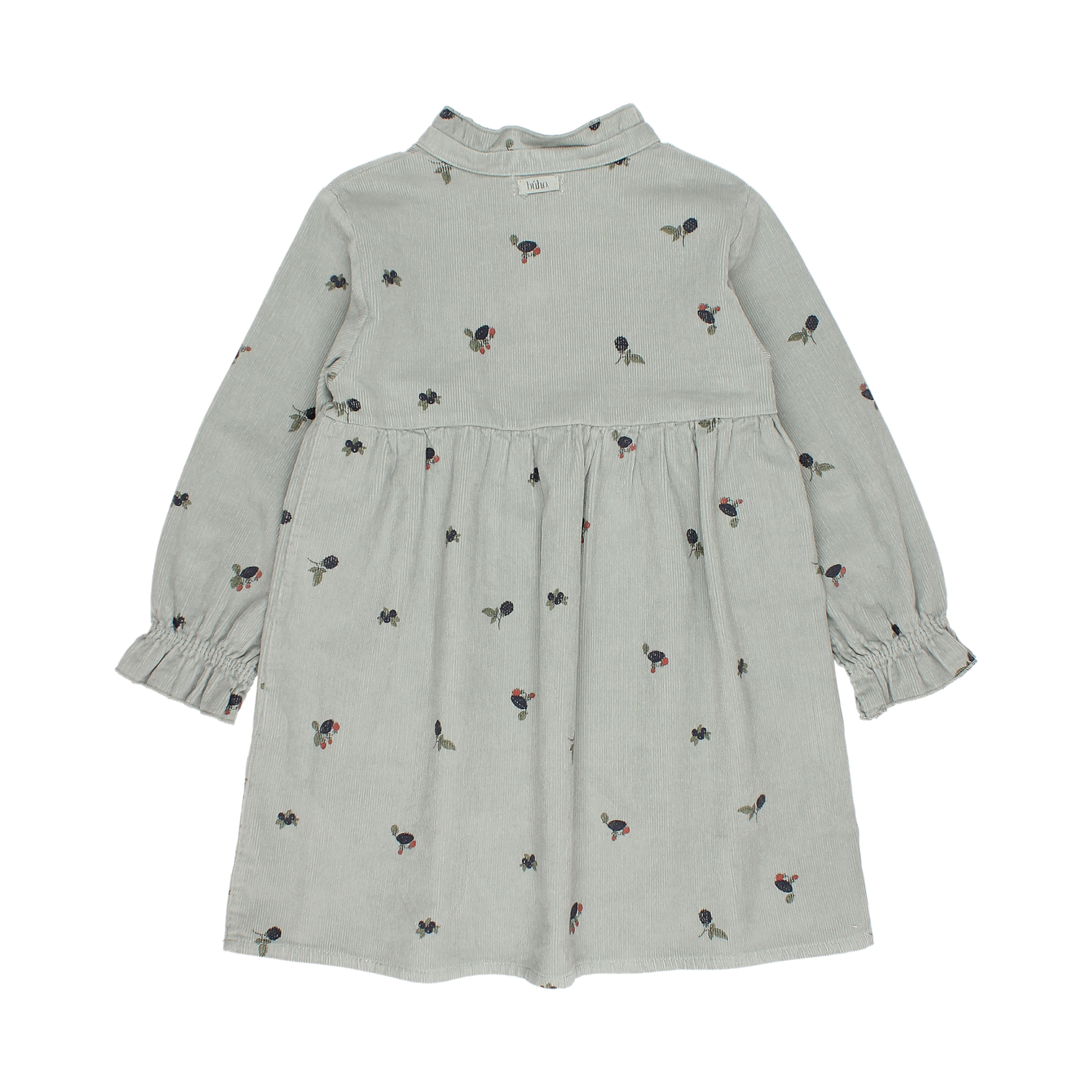 Buho Grey Printed Collared Dress