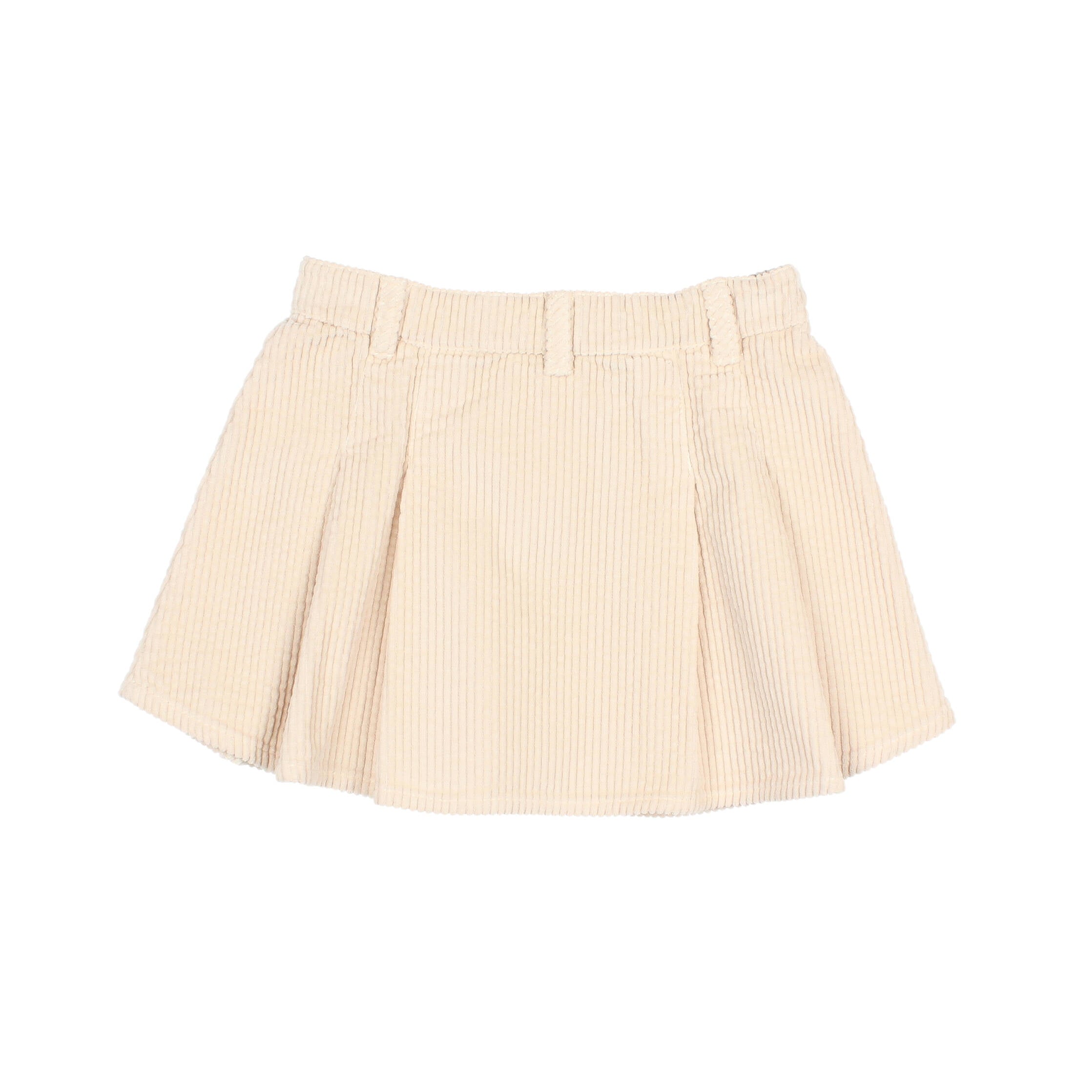 Buho Pale Pink Box Pleat Corduroy Skirt