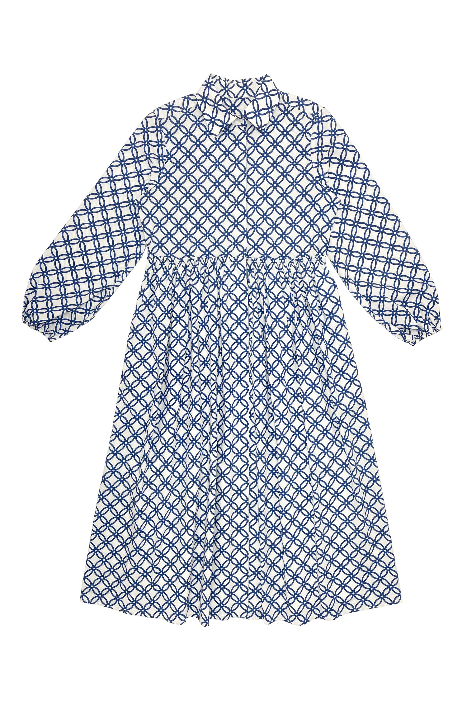 Elle Oh Elle Daria Dress in Royal Blue Print